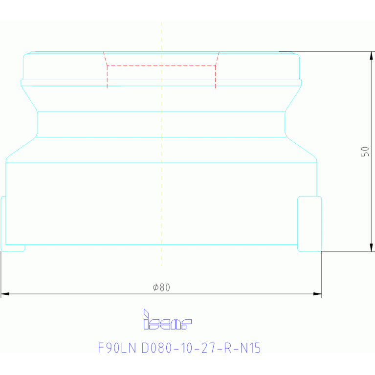 F90LN D080-10-27-R-N15