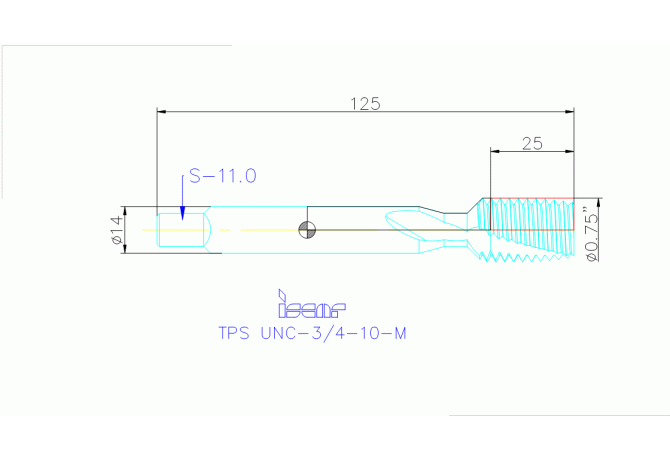 TPS UNC-3/4-10-M HETI