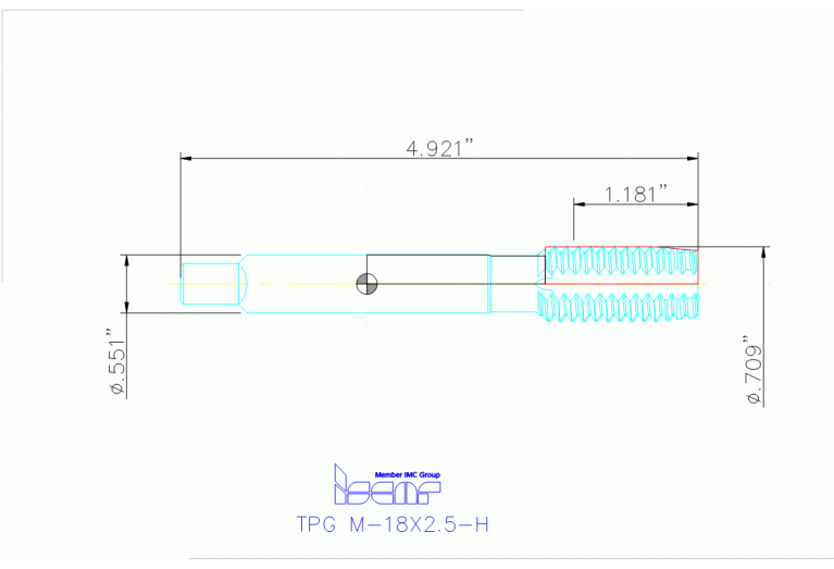 TPG M-18X2.5-H HE