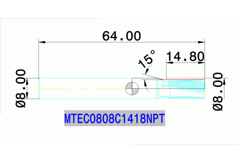 MTEC 0808C14 18NPT IN2005