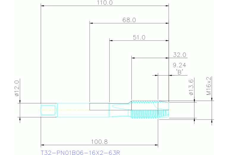 T32-PN01B06-16X2-63R
