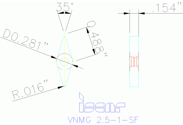 VNMG 12T304-SF IC908