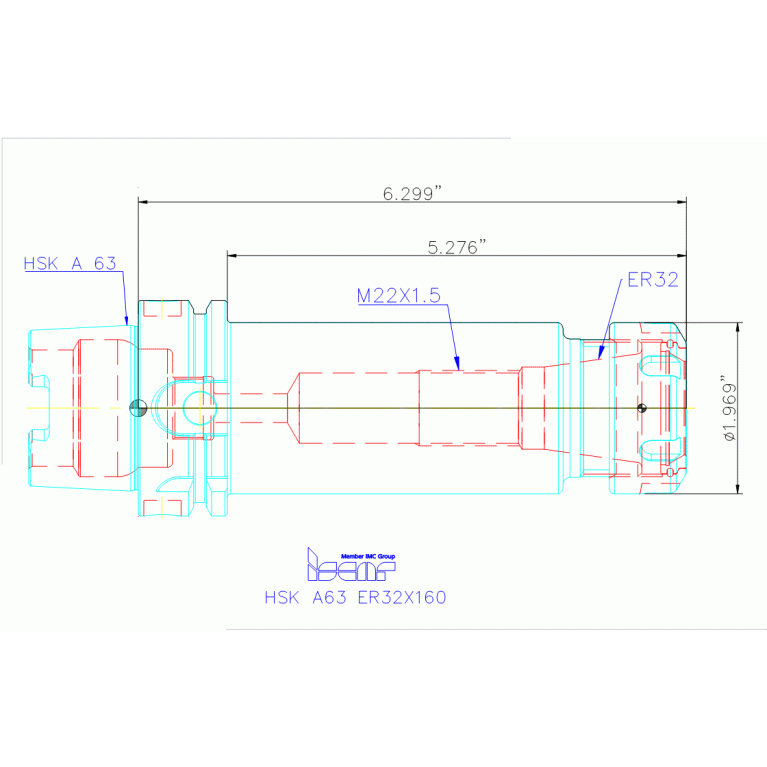 HSK A63 ER32X160