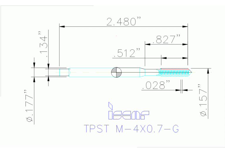 TPST M-4X0.7-G HENI