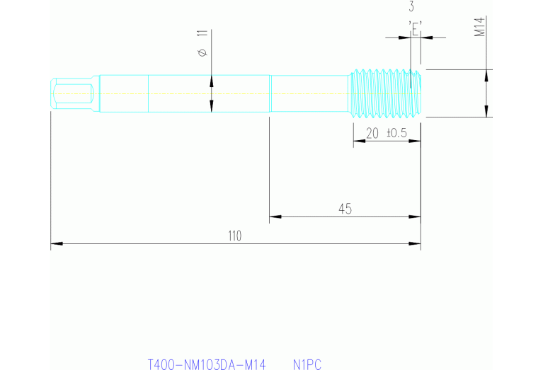 T400-NM103DA-M14 N1PC