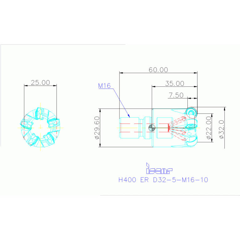 H400 ER D32-5-M16-10
