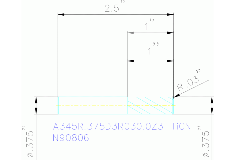 A345R.375D3R030.0Z3 TICN