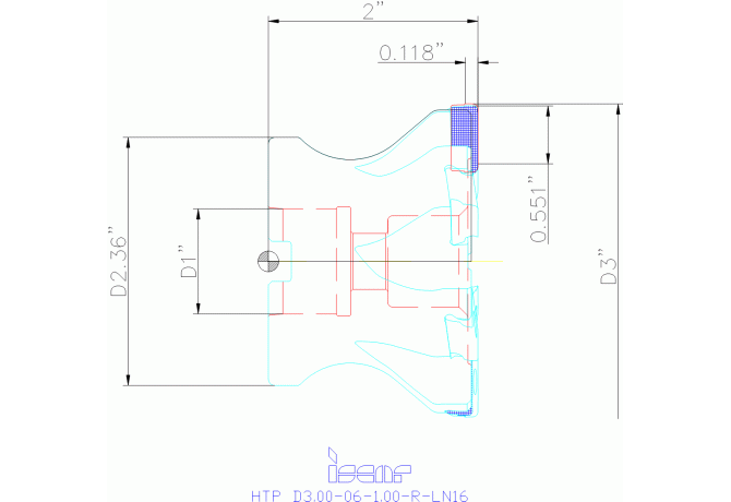 HTP D3.00-06-1.00-R-LN16