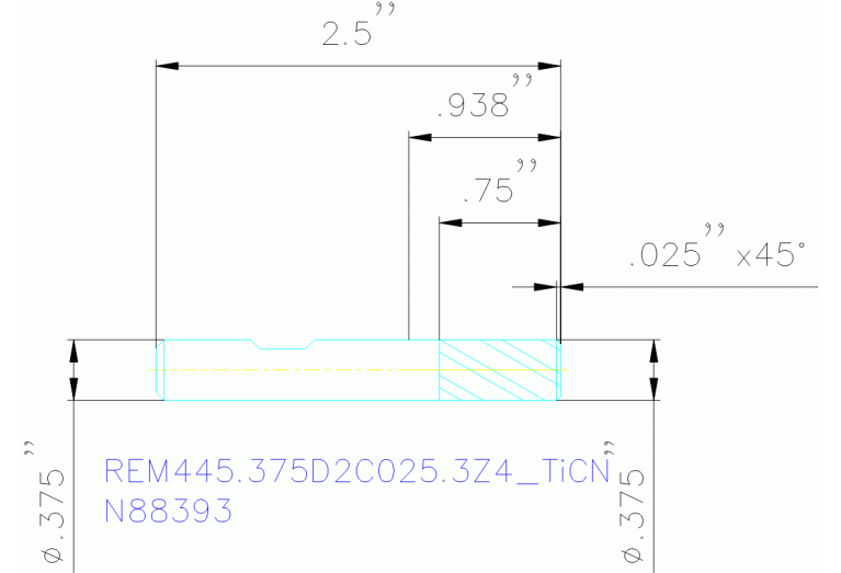 REM445.375D2C025.3Z4 TICN
