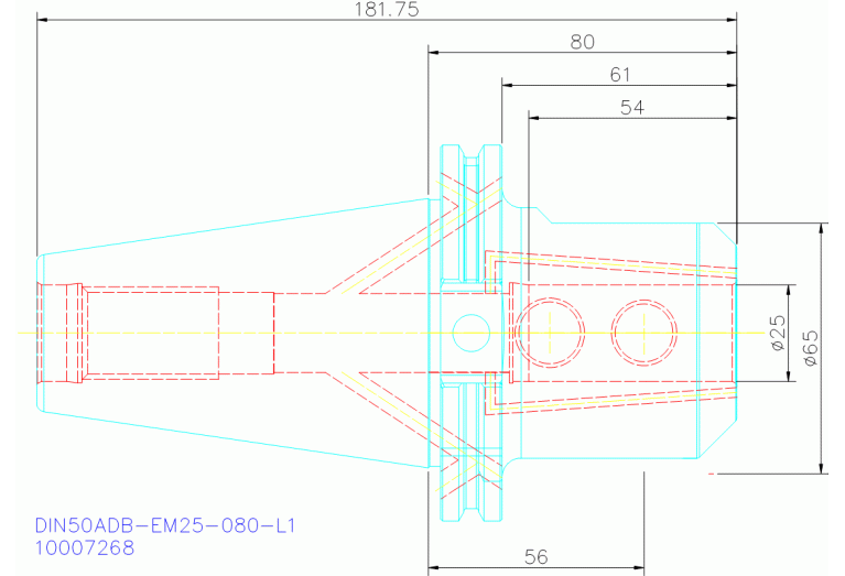 DIN50ADB-EM25-080-L1