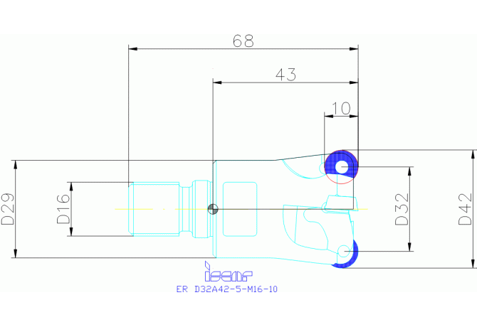 ER D32A42-5-M16-10