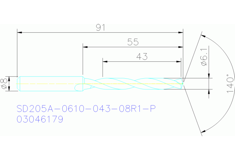 SD205A-0610-043-08R1-P