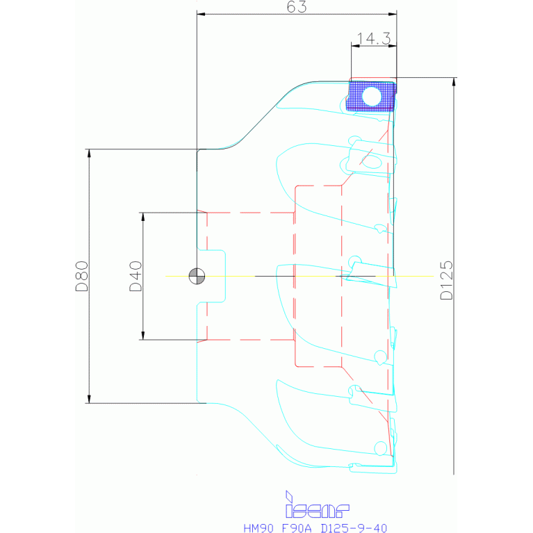 HM90 F90A D125-9-40