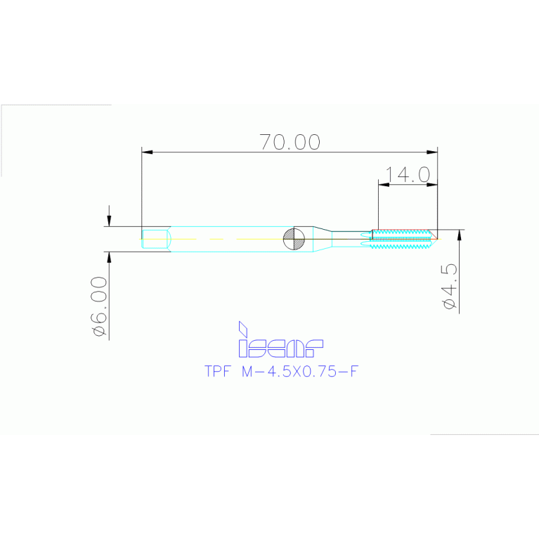 TPF M-4.5X0.75-F HETI