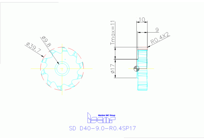 SD D40-9.0-R0.4SP17 IC908