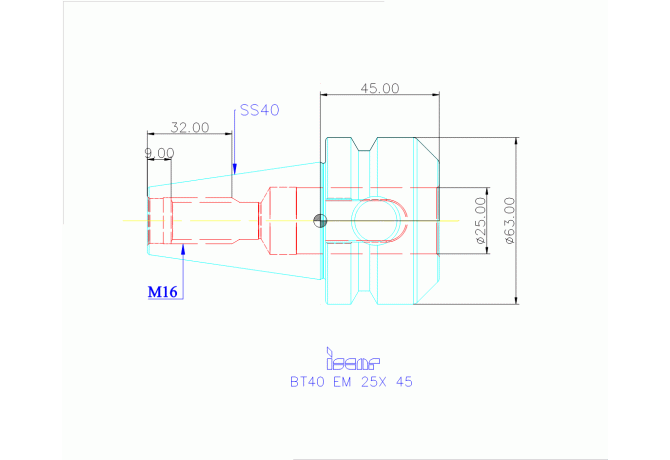 BT40 EM 25X 45
