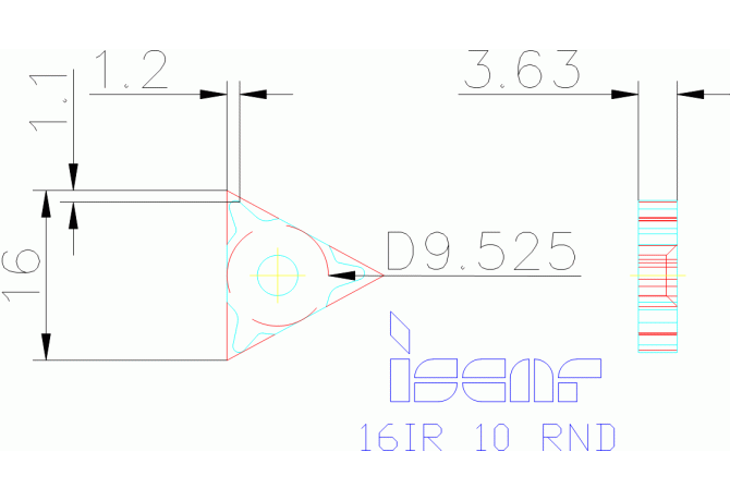 16IR 10 RND IC250