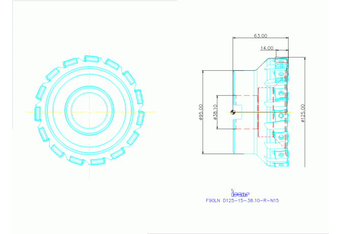 F90LN D125-15-38.10-R-N15