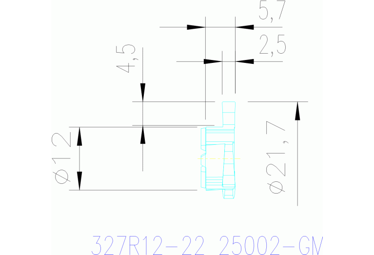 327R12-22 25002-GM 1025