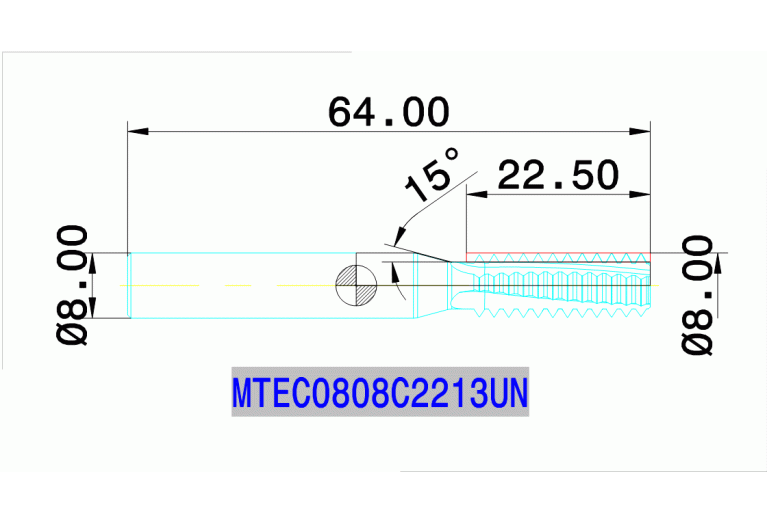 MTEC 0808C22 13UN IN2005