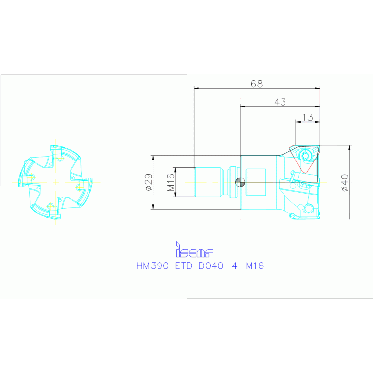 HM390 ETD D040-4-M16