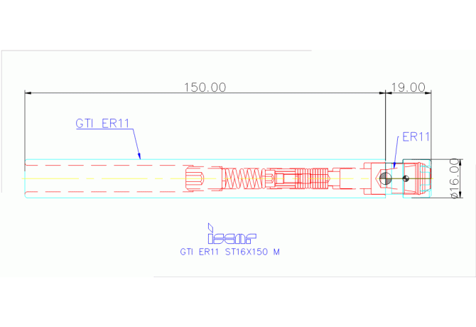 GTI ER11 ST16X150 M