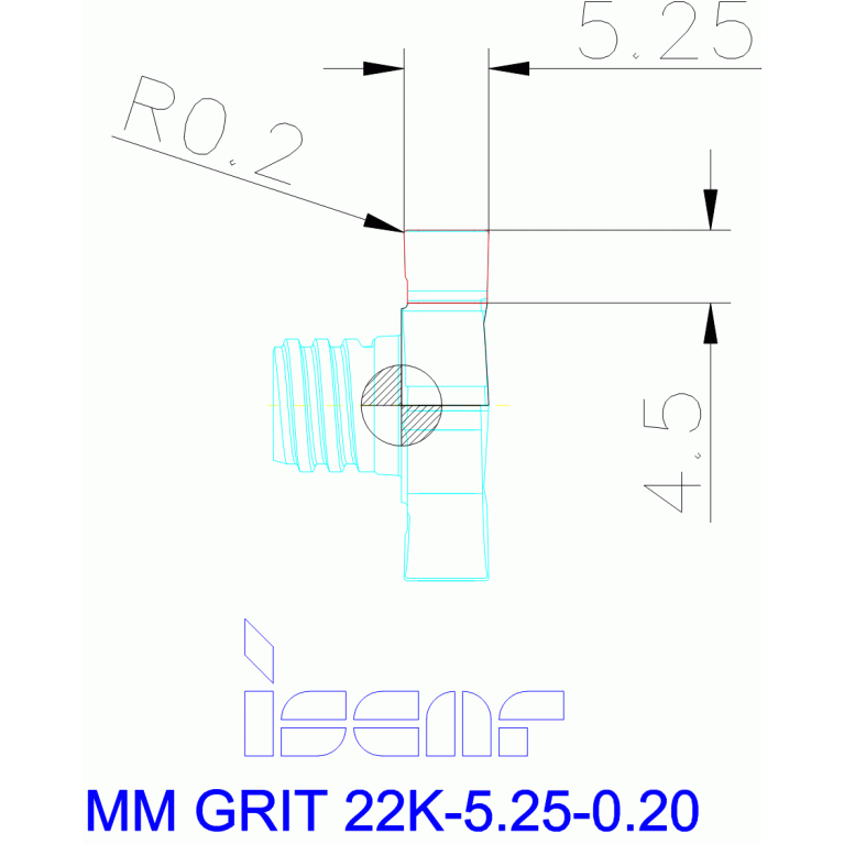 MM GRIT 22K-5.25-0.20 IC528