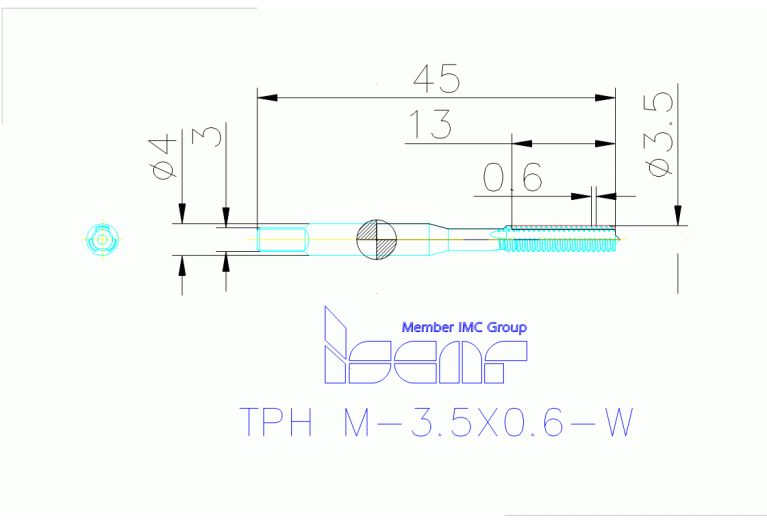 TPH M-3.5X0.6-W HS