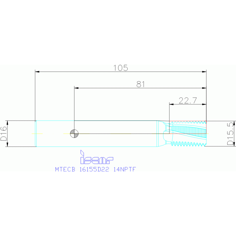 MTECB 16155D22 14NPTF IC908