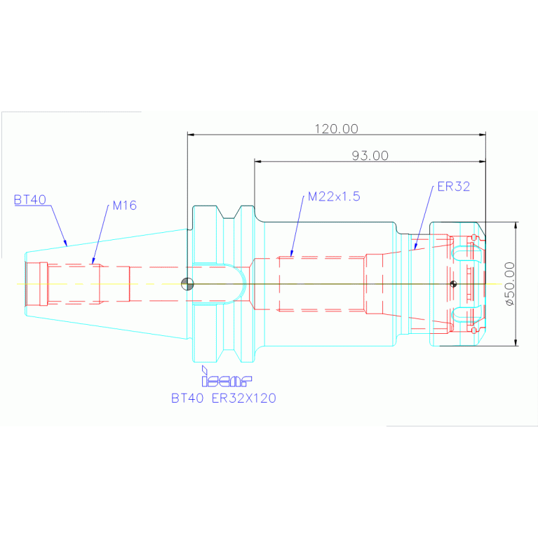 BT40 ER32X120