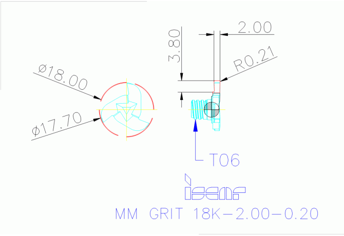 MM GRIT 18K-2.00-0.20 IC528