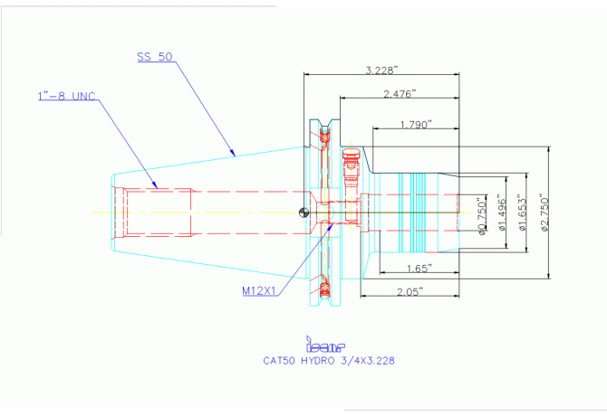 CAT50 HYDRO 3/4X3.228