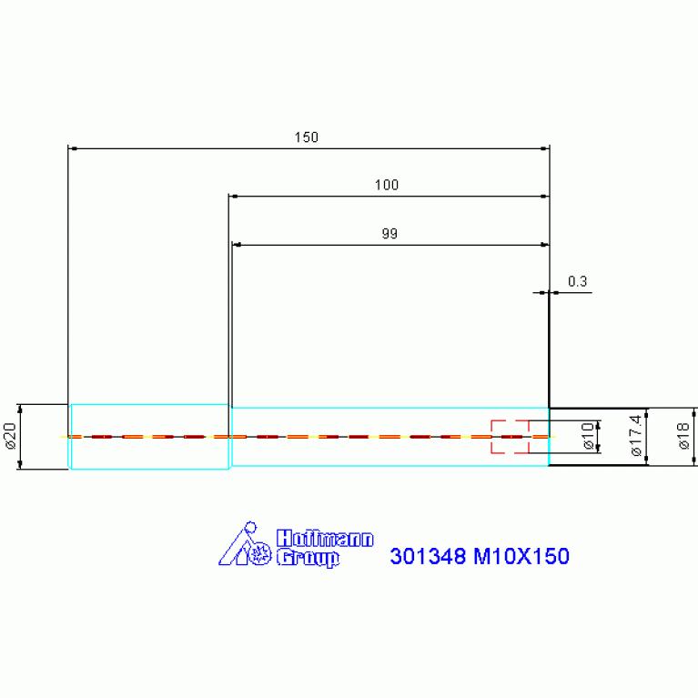 301348 M10X150