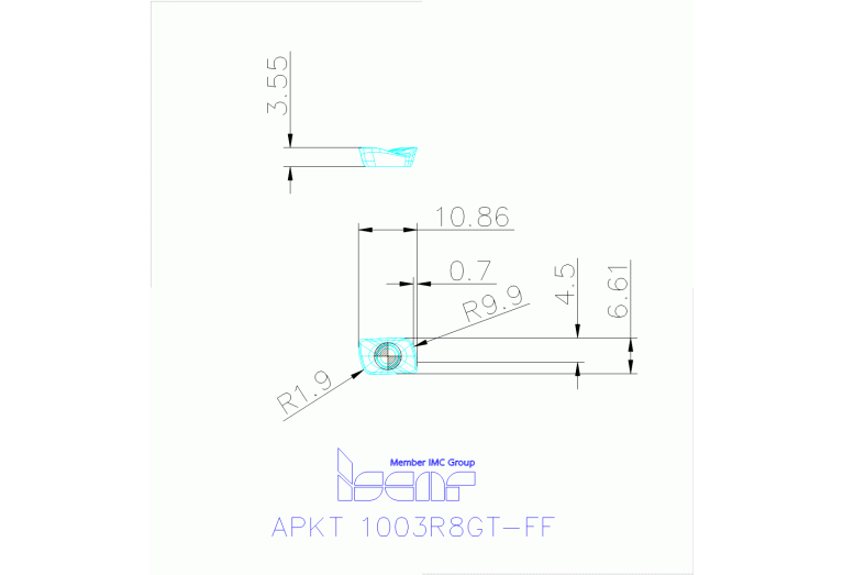 APKT 1003R8GT-FF IC808