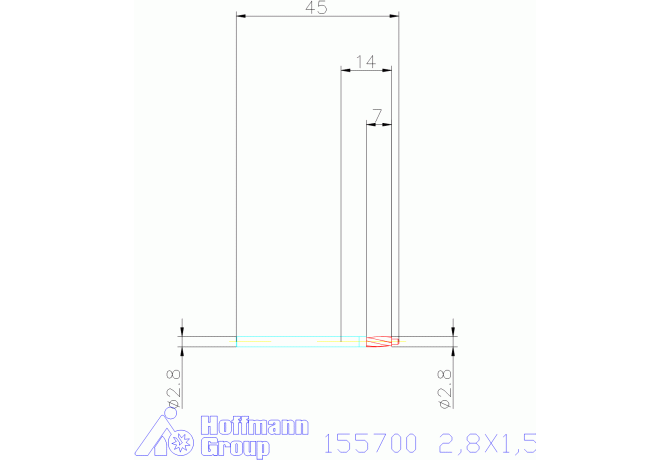 155700 2,8X1,5
