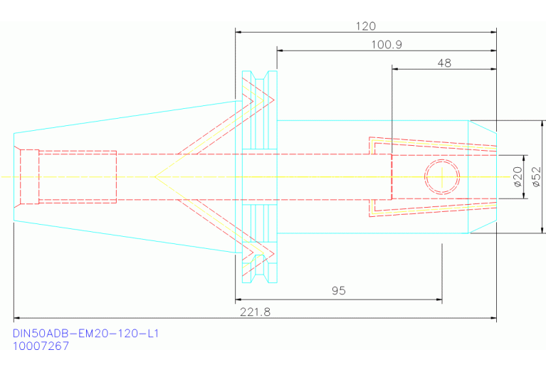 DIN50ADB-EM20-120-L1