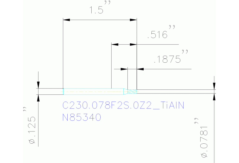 C230.078F2S.0Z2 TIALN