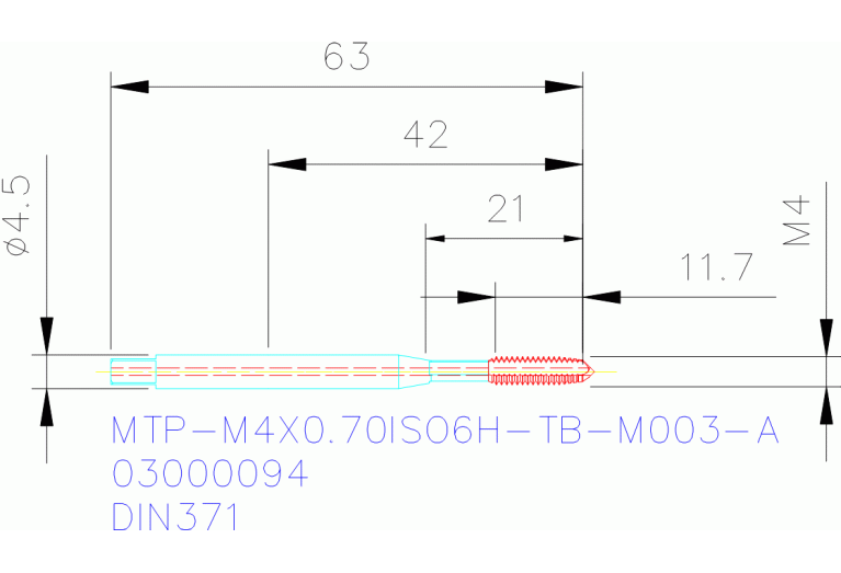 MTP-M4X0.70ISO6H-TB-M003-A