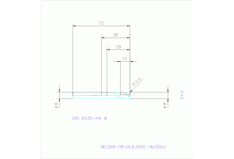 MC268-08.0A3L050C-WJ30UU