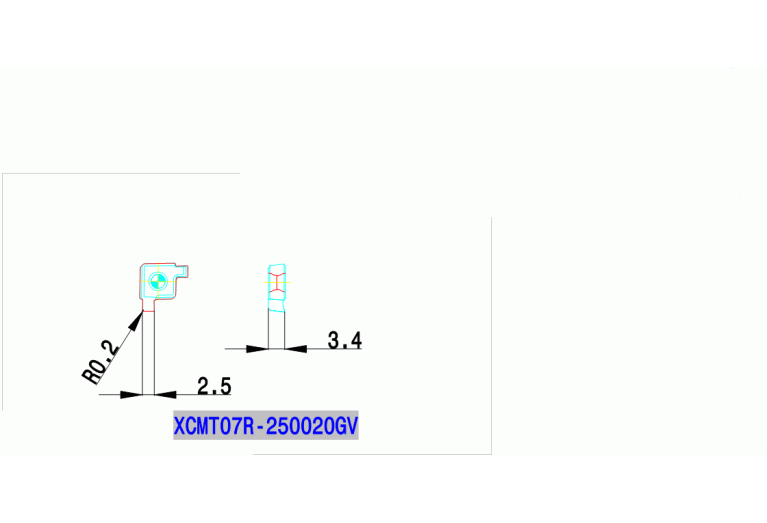 XCMT 07R-250020GV TT9080