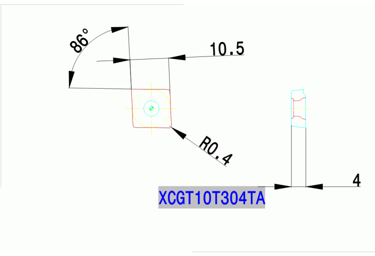 XCGT 10T304 TA K10