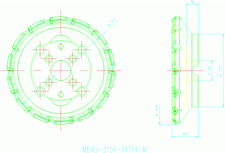 MB45-315R-14T14-M