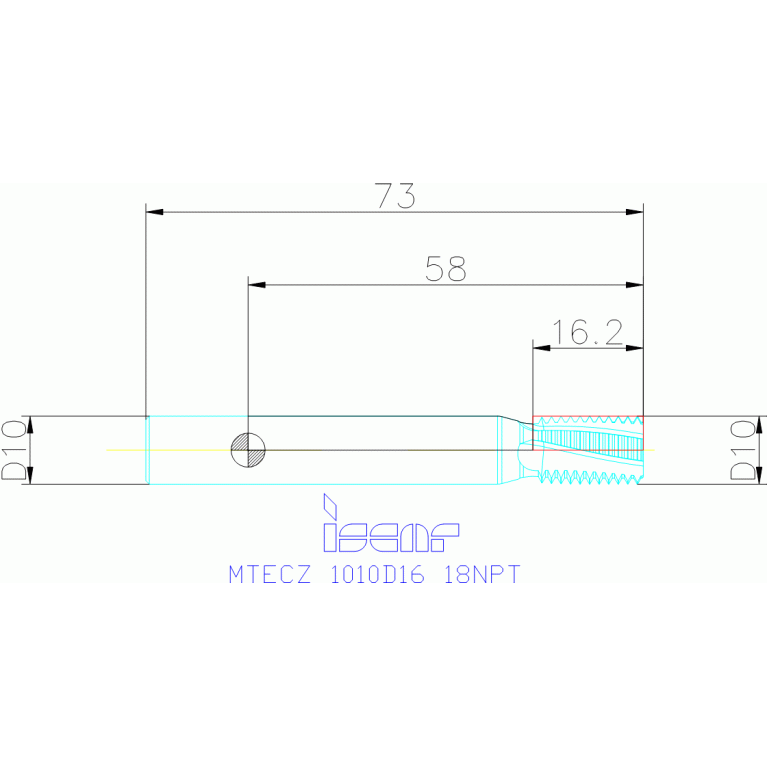 MTECZ 1010D16 18NPT IC908