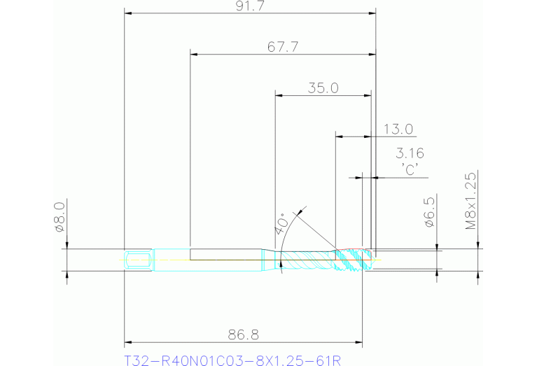 T32-R40N01C03-8X1.25-61R