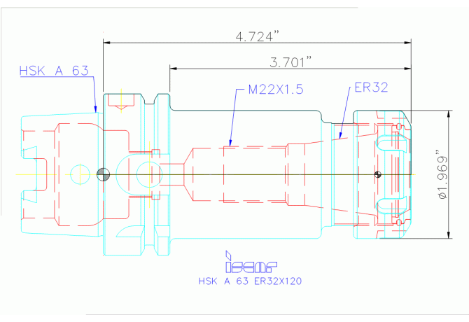 HSK A63 ER32X120