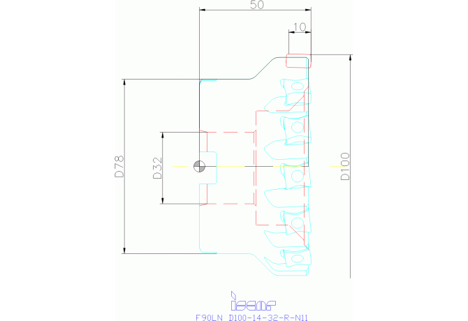 F90LN D100-14-32-R-N11