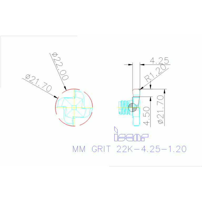 MM GRIT 22K-4.25-1.20 IC528
