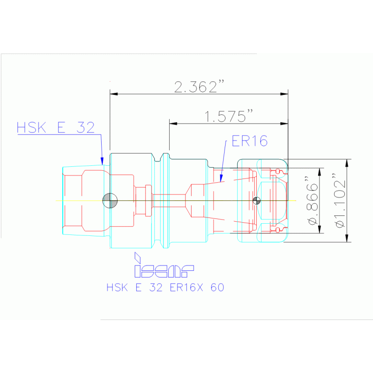 HSK E32 ER16X60