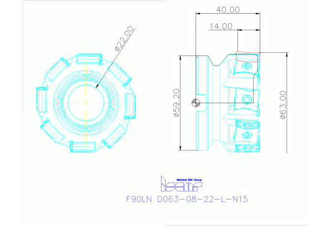 F90LN D063-08-22-L-N15