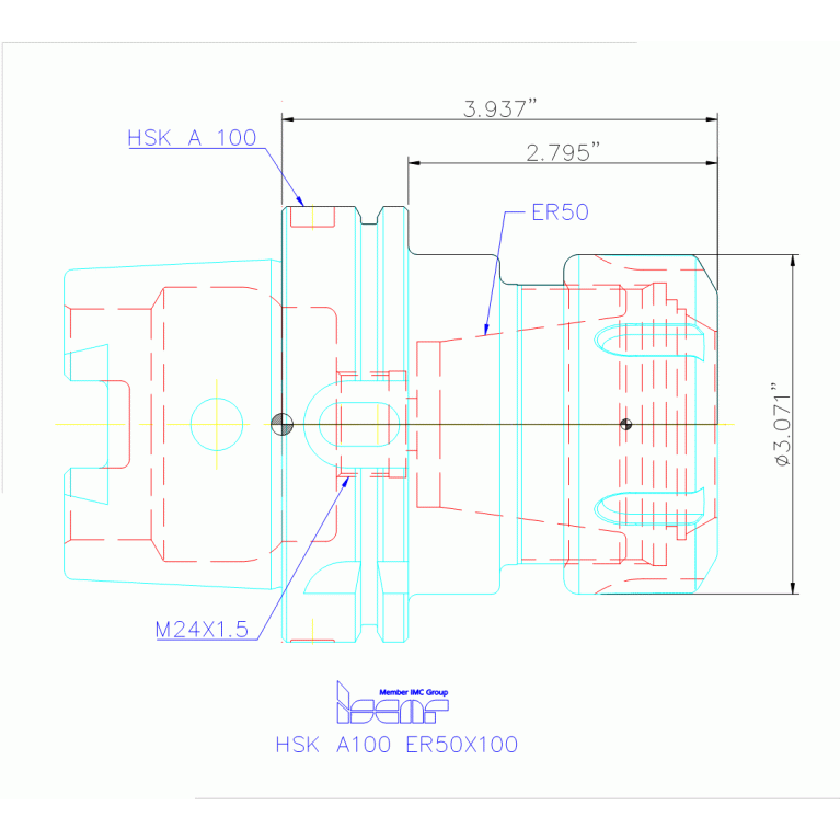 HSK A100 ER50X100